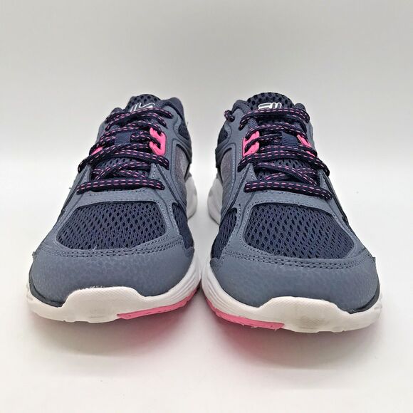 FILA Threshold 10 Running Sneakers Women's 8 Blue Pink Lace Up Memory Foam Shoes - Picture 2 of 12